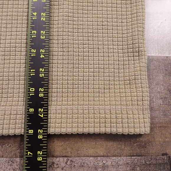 Orvis Trout Bum Grid Fleece Quarter-Zip Pullover Khaki Green Size Large - Picture 7 of 12